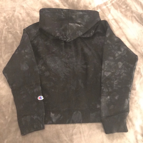 NWOT Champion Tie Dyed Crop Hoodie - Picture 5 of 6